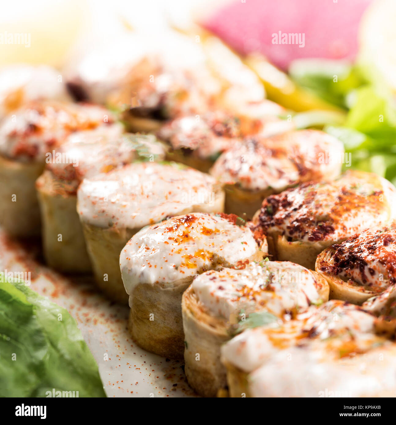 Tantuni kebap - Turkish food Stock Photo