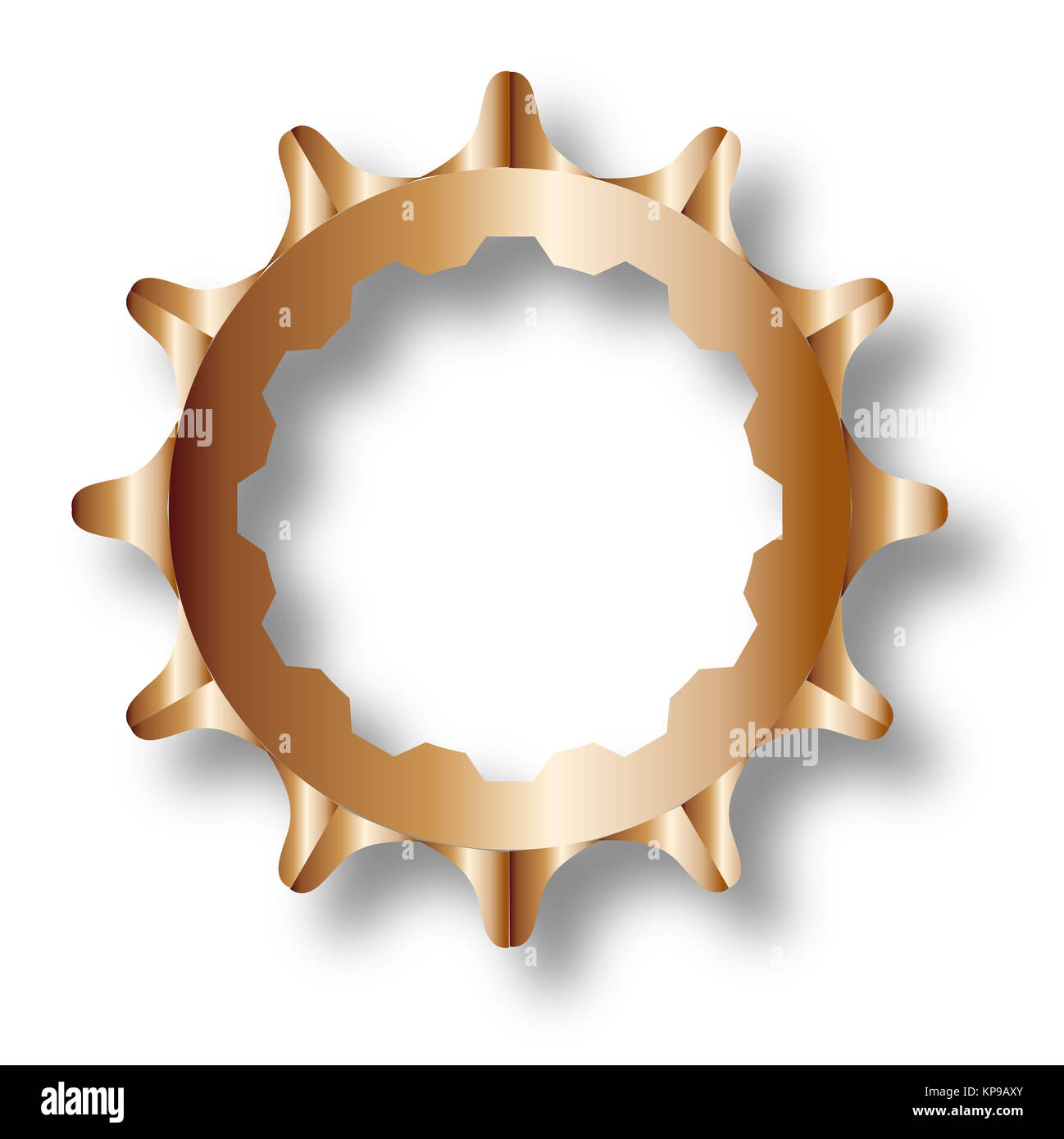 Bicycle Rear Driven Cog Stock Photo Alamy