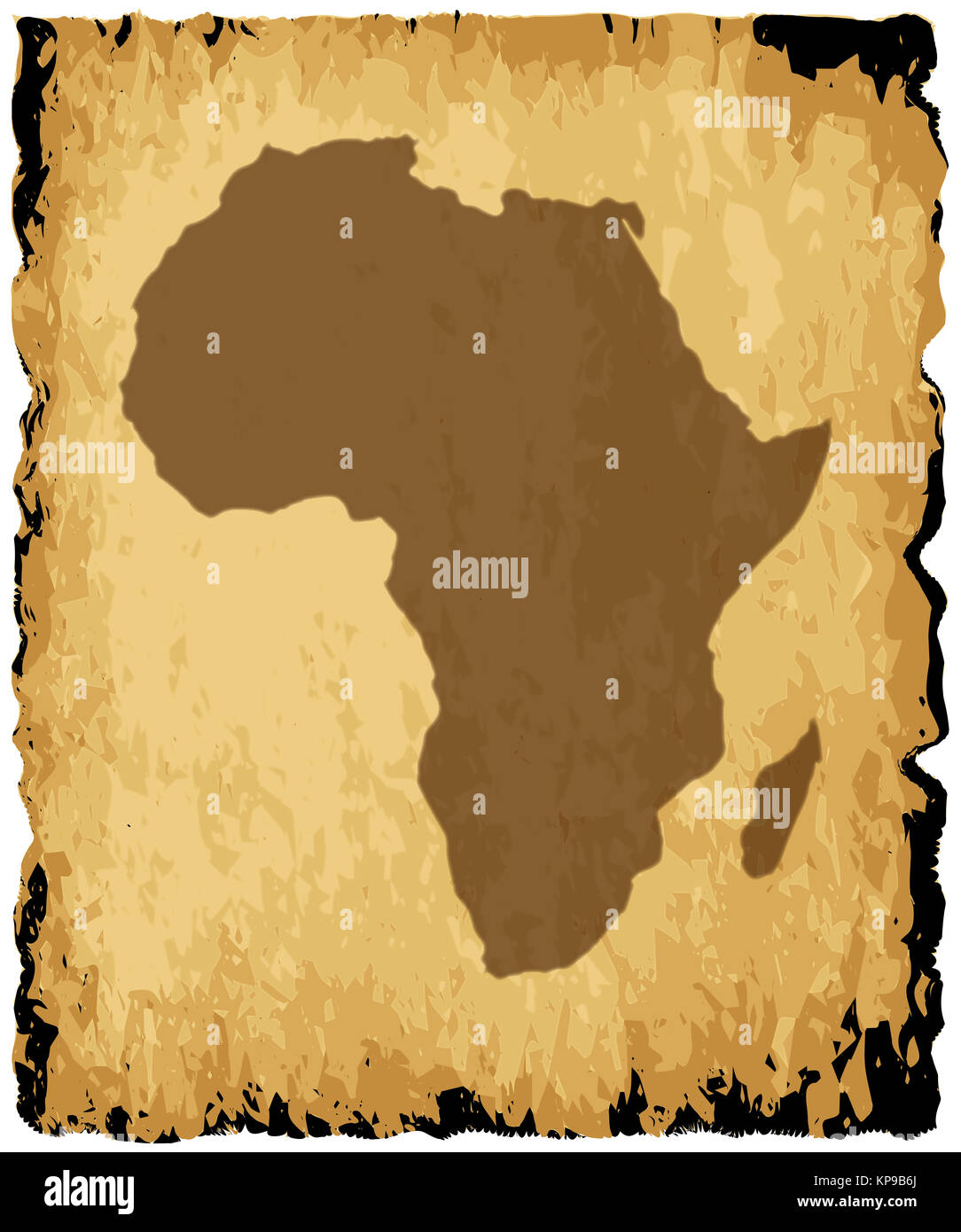Old African Map Stock Photo - Alamy