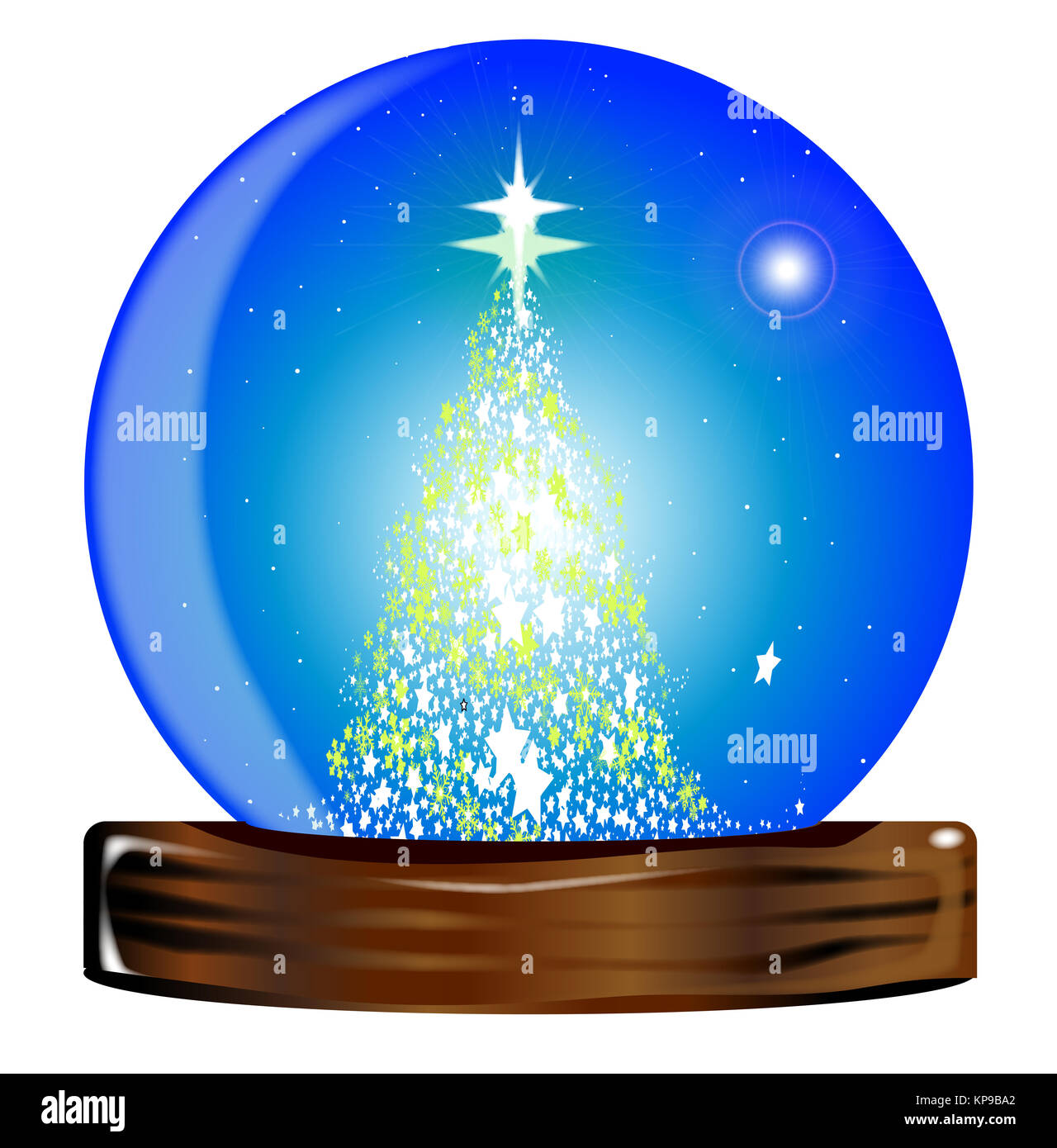 Christmas Globe Tree Stock Photo Alamy