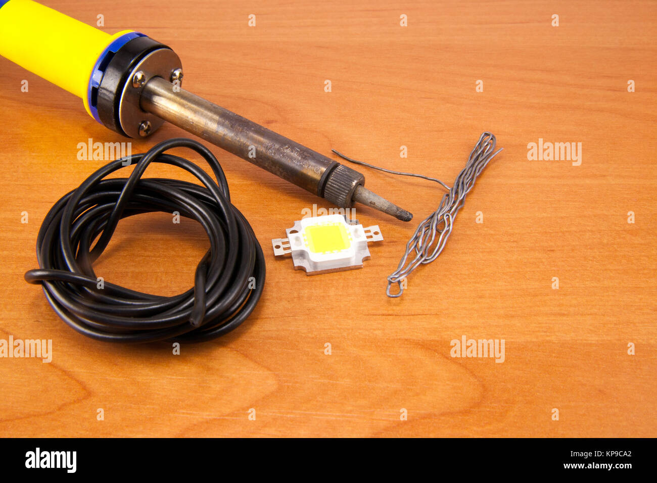 Soldering iron over white background Stock Photo Alamy
