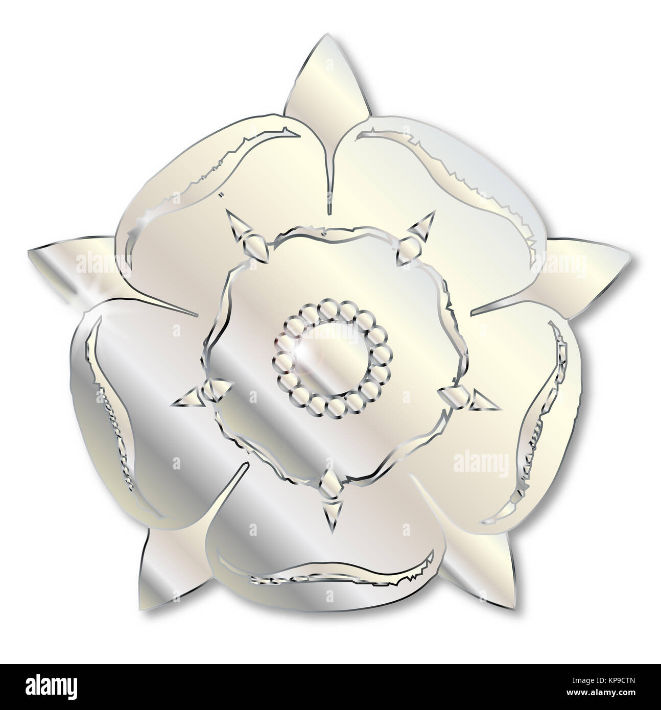 War Of The Roses Metal Icon Stock Photo - Alamy