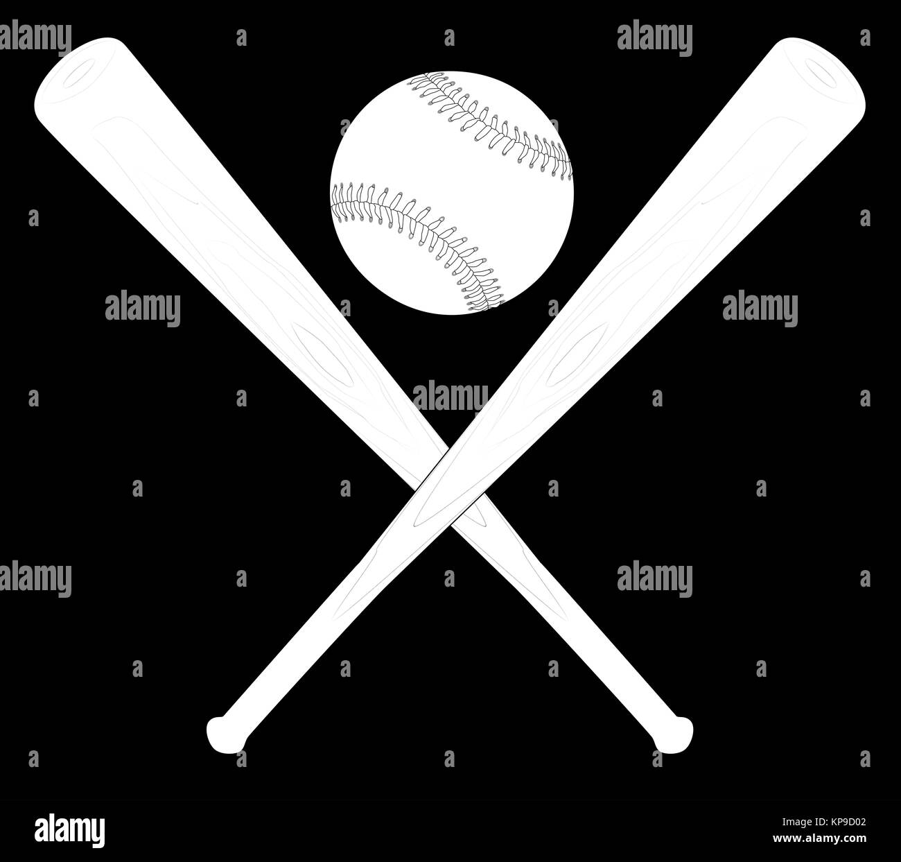 Bat And Ball Stock Photo Alamy