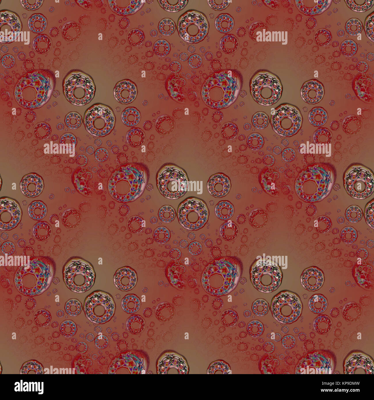 Abstract geometric background, seamless circles and diamond pattern ...
