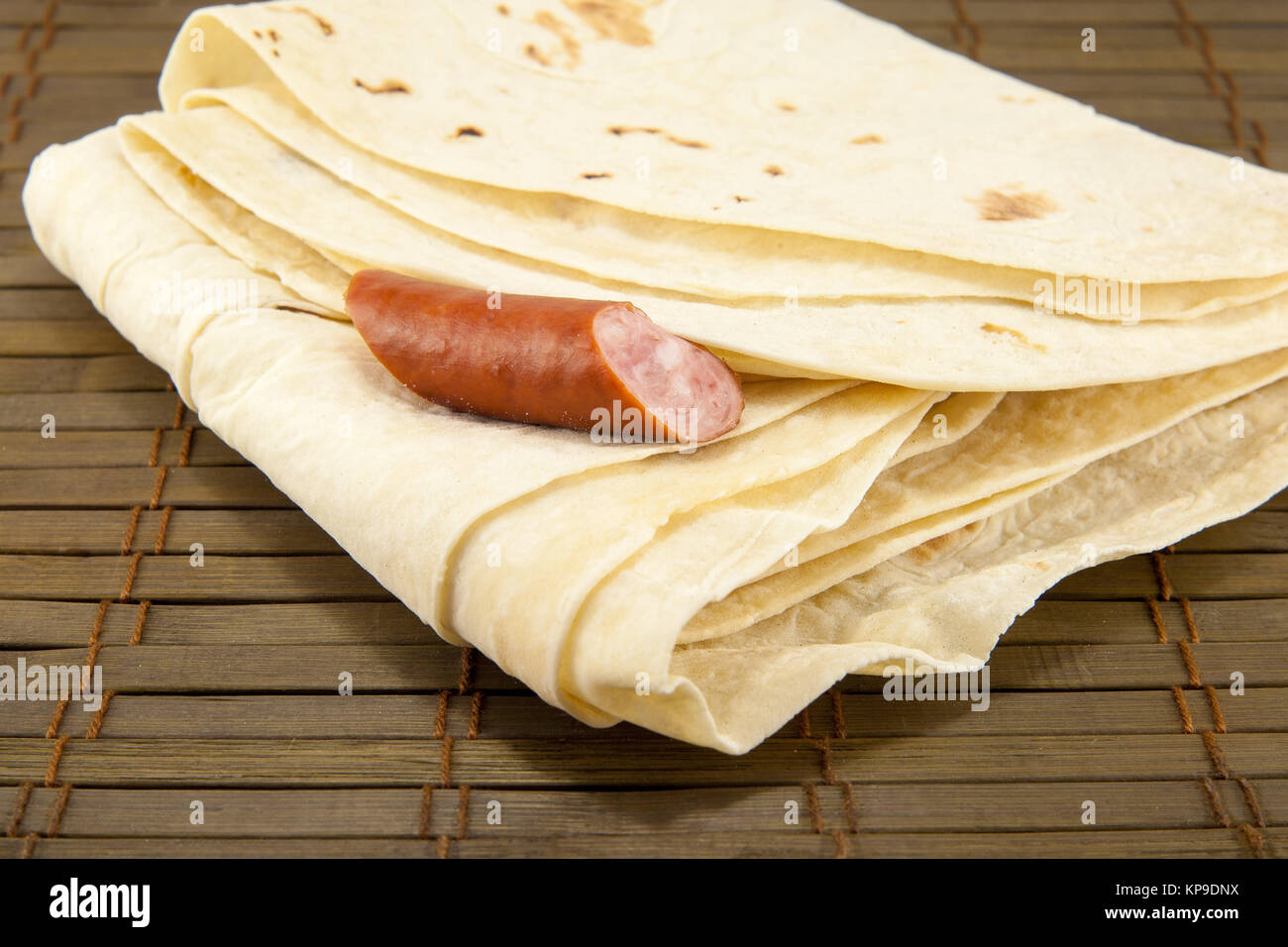 Large thin pita bread, isolated Stock Photo Alamy