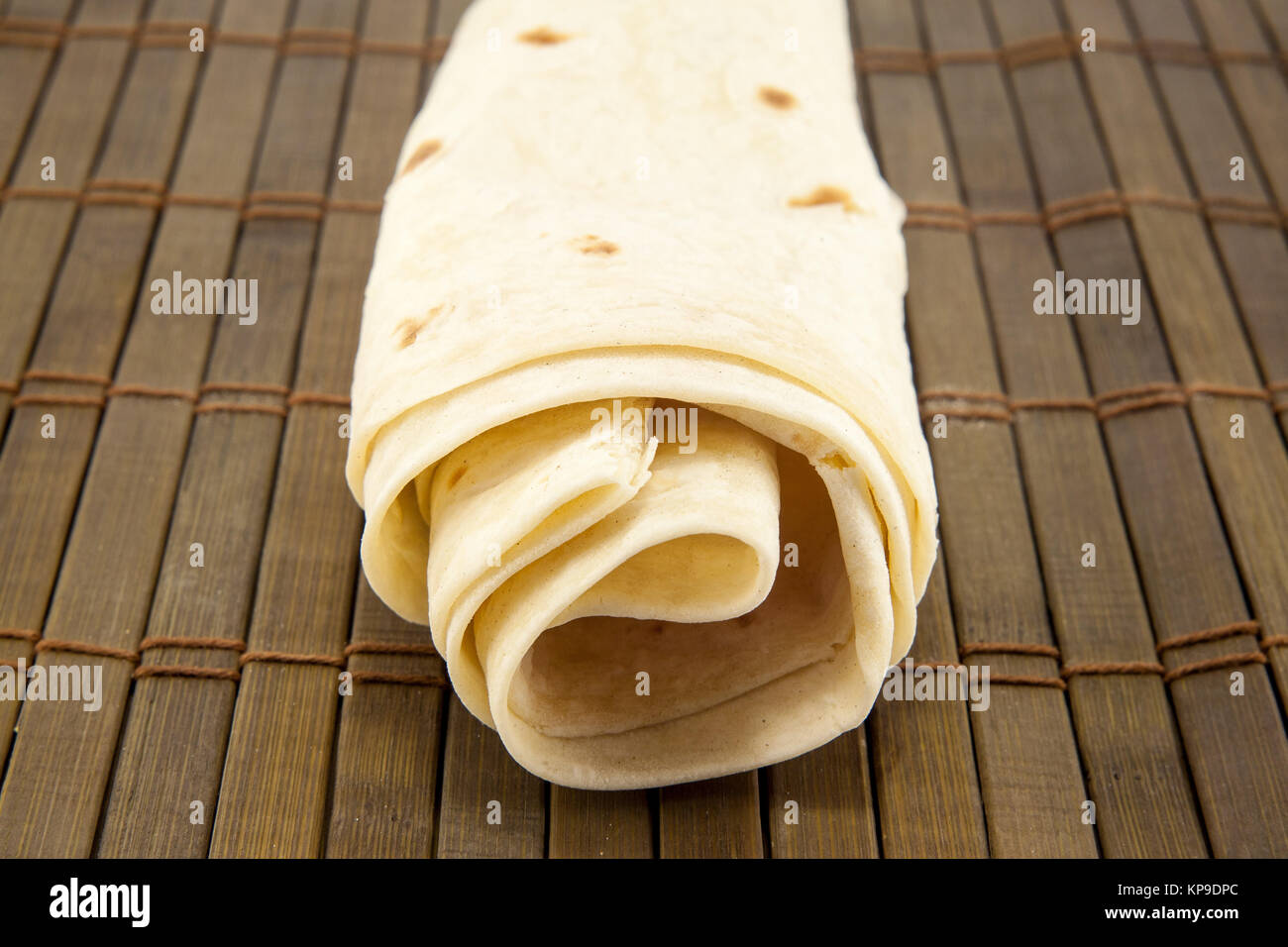 Large thin pita bread, isolated Stock Photo Alamy