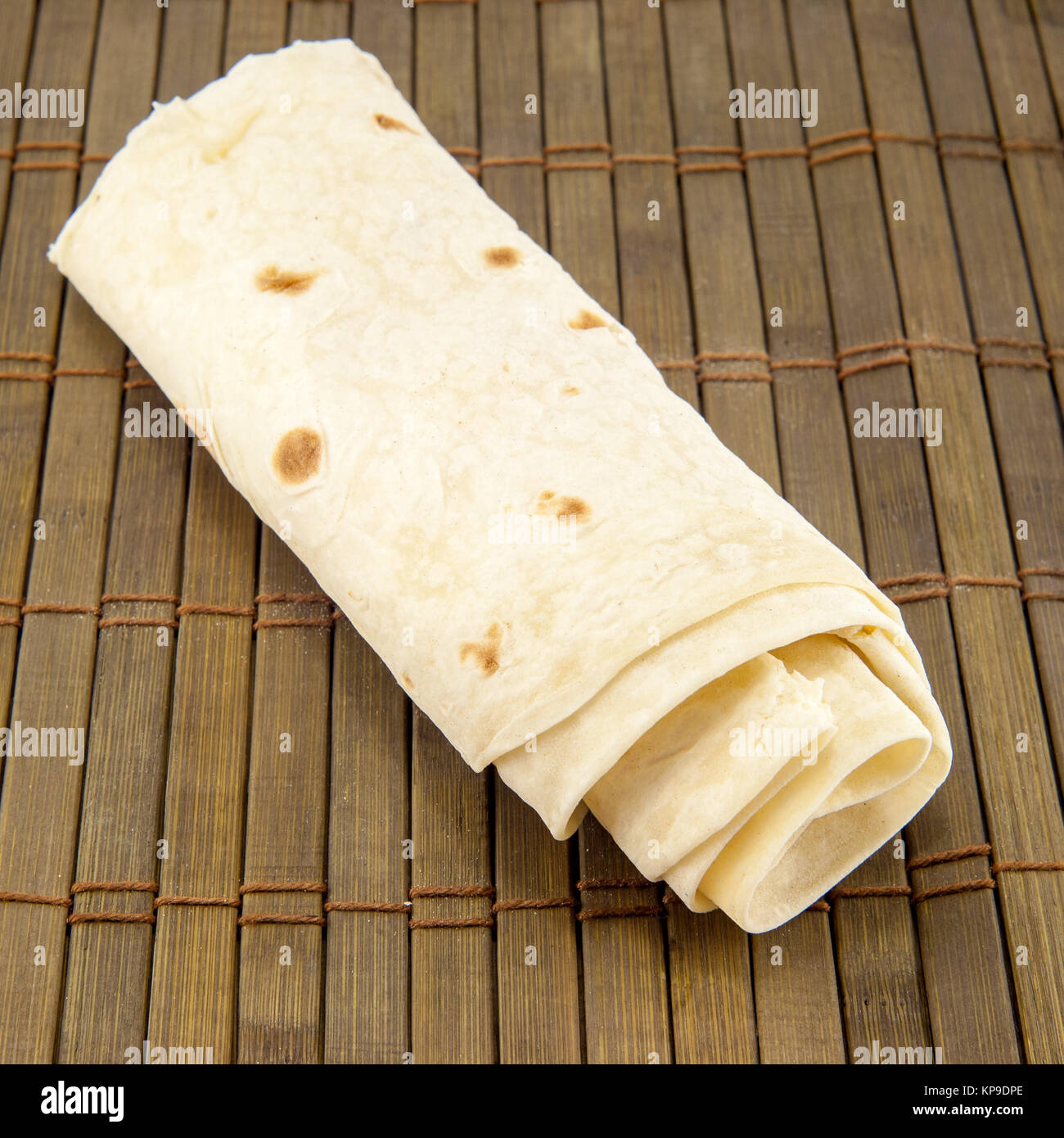 Large thin pita bread, isolated Stock Photo Alamy