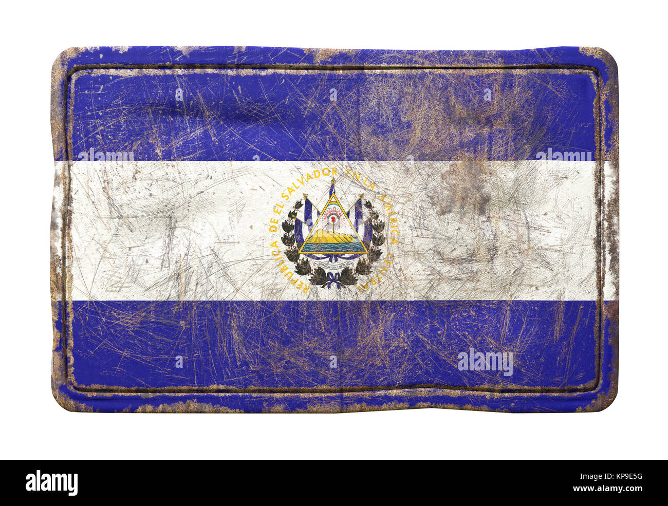 Flag Of El Salvador Cut Out Stock Images Pictures Alamy