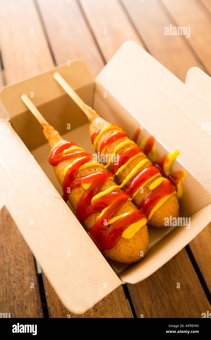 Tasty corn dog fast food hi-res stock photography and images - Page 4 -  Alamy