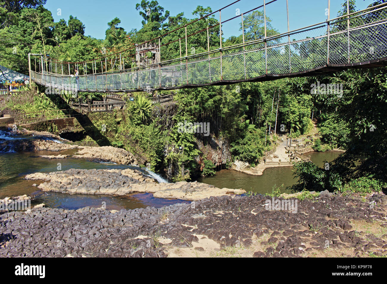 Mena Creek Falls from the top Stock Photo Alamy