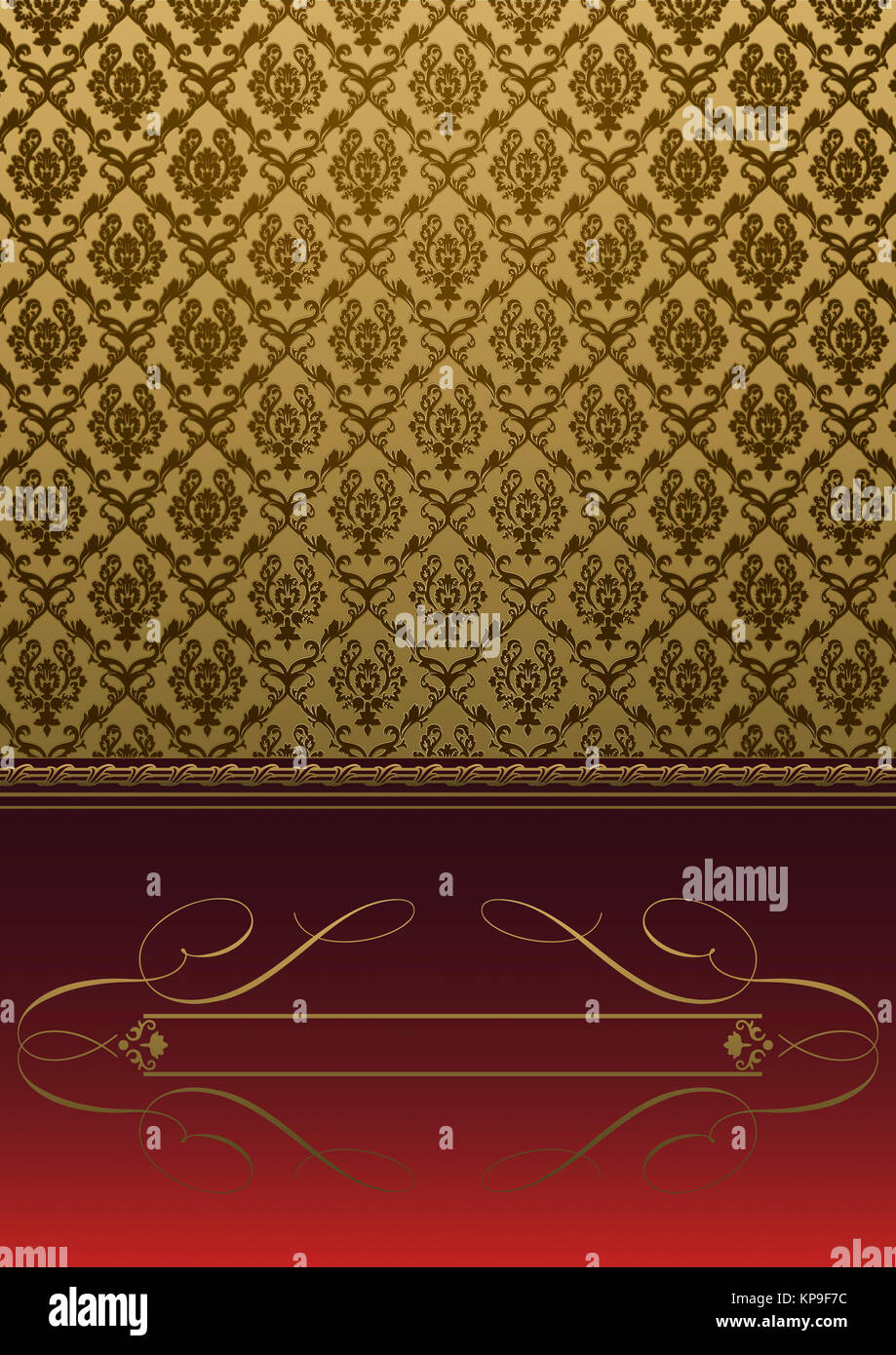 Decorative background with vintage ornament and patterns Stock Photo ...