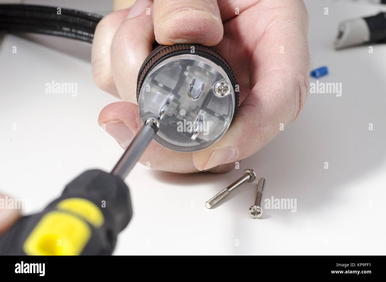 electric power cable assembly high quality plug in Stock Photo Alamy