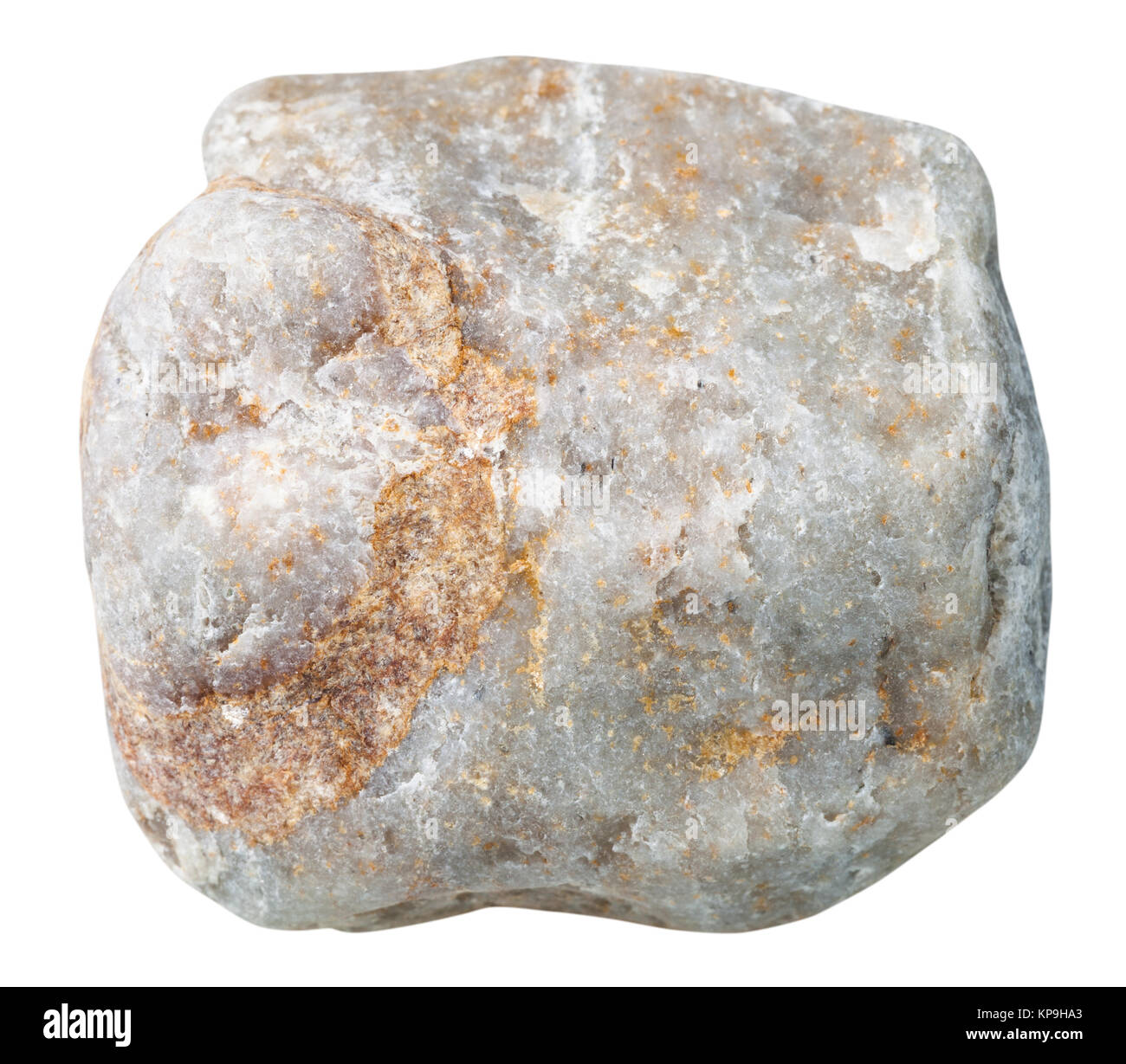 pebble from gray marble natural mineral stone Stock Photo