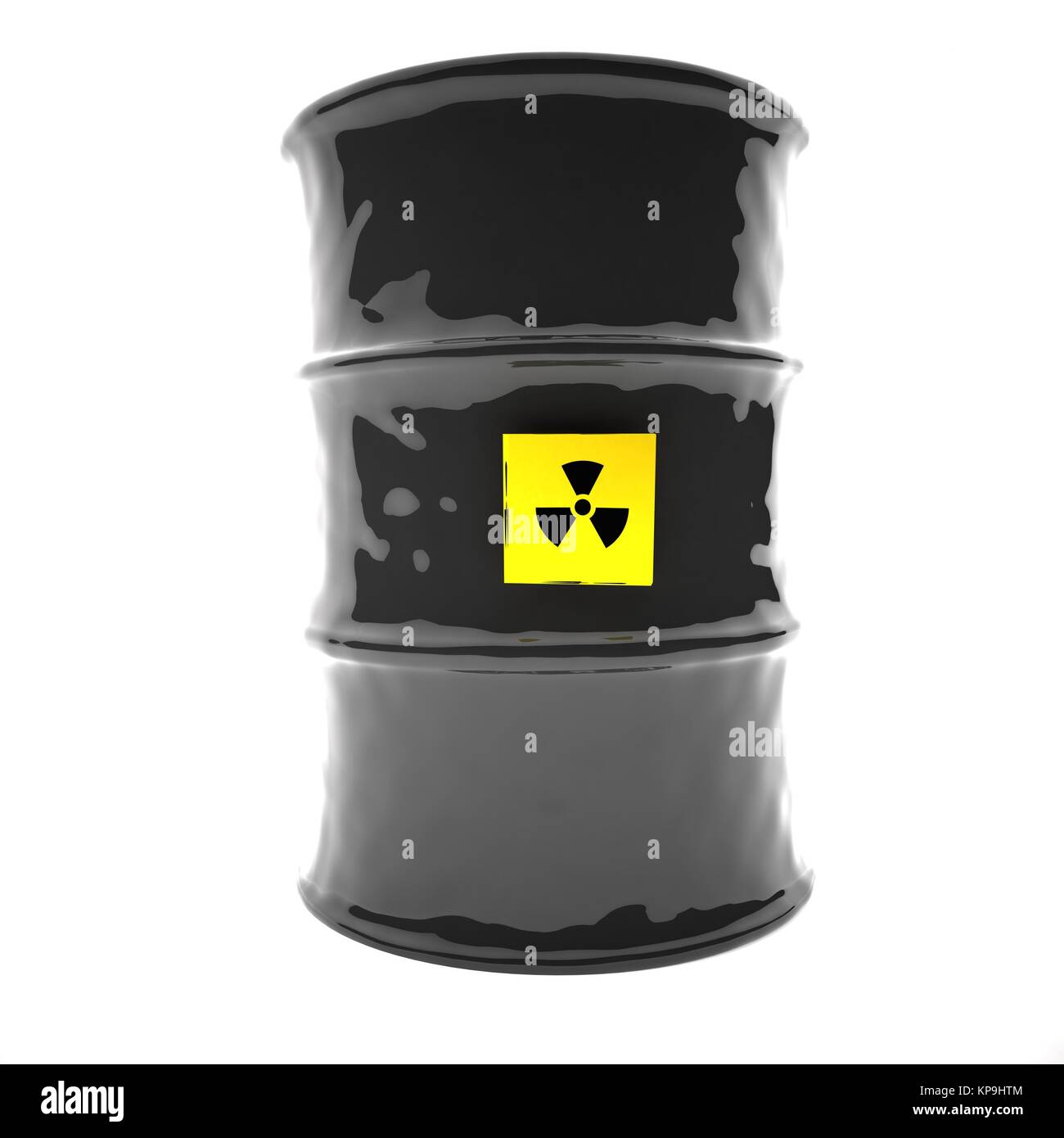 Radioactive barrel, 3d Stock Photo