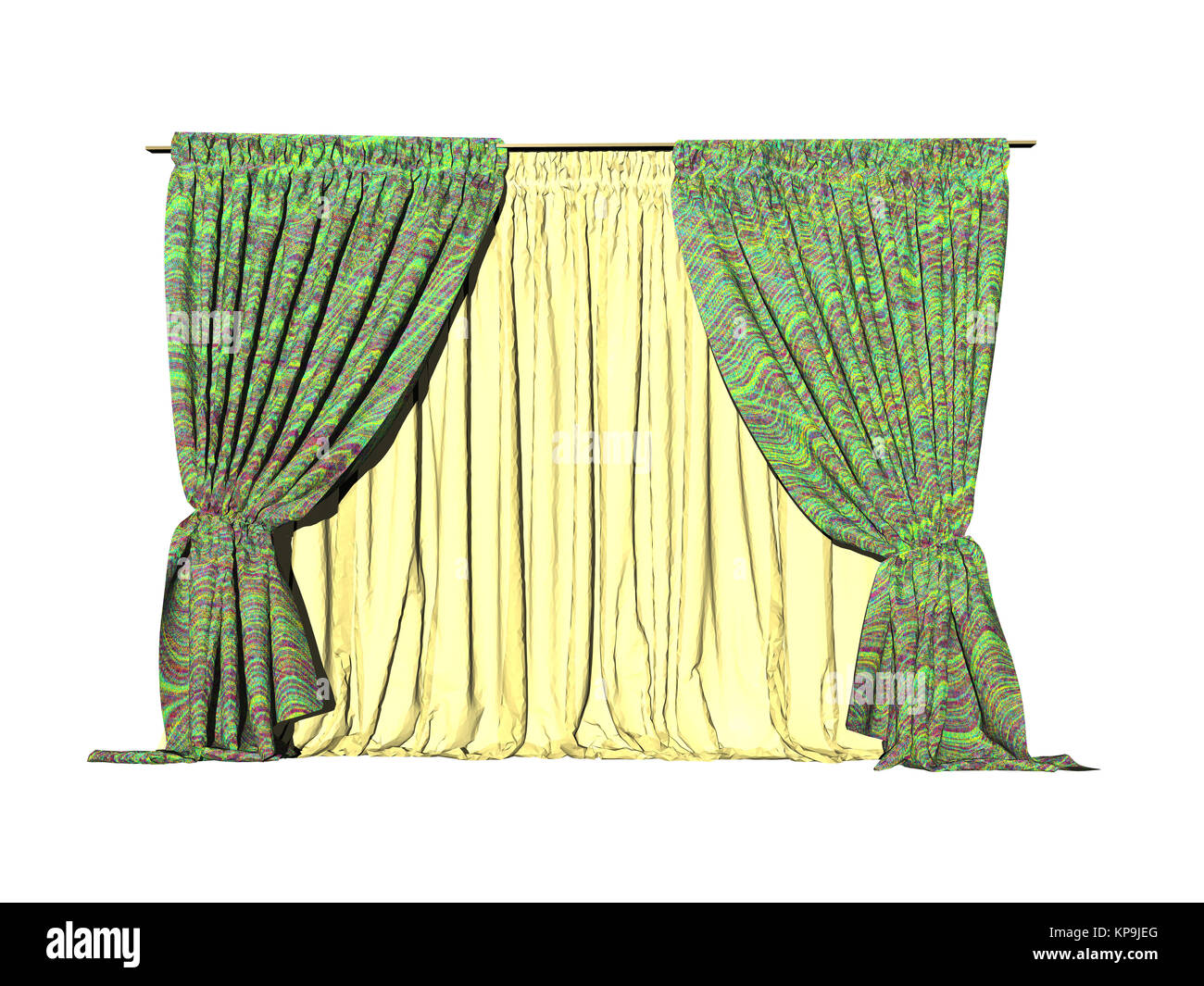 optional curtain Stock Photo