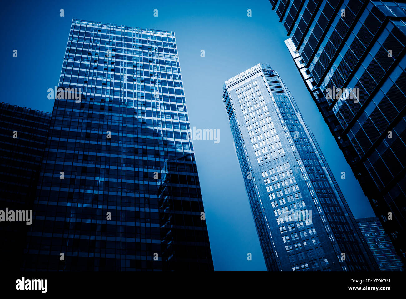 Skyscrapers from a low angle view in Shenzhen,China Stock Photo - Alamy