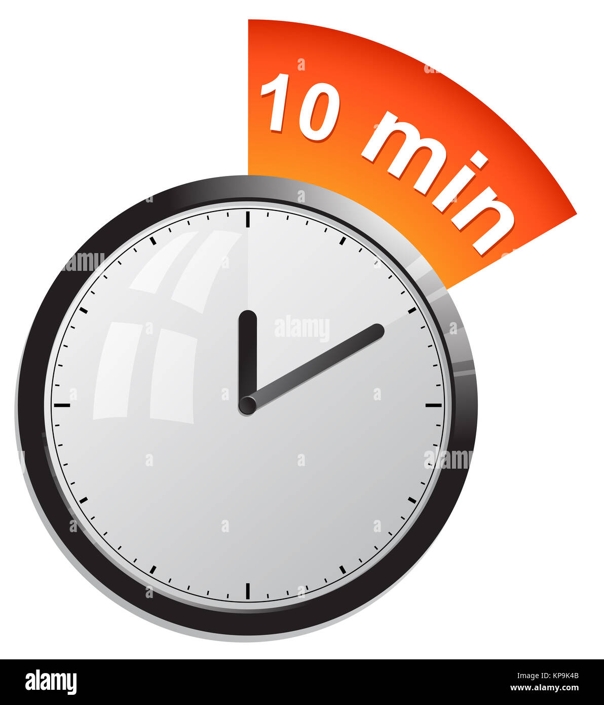 Timer 10 minutes vector illustration Stock Photo - Alamy