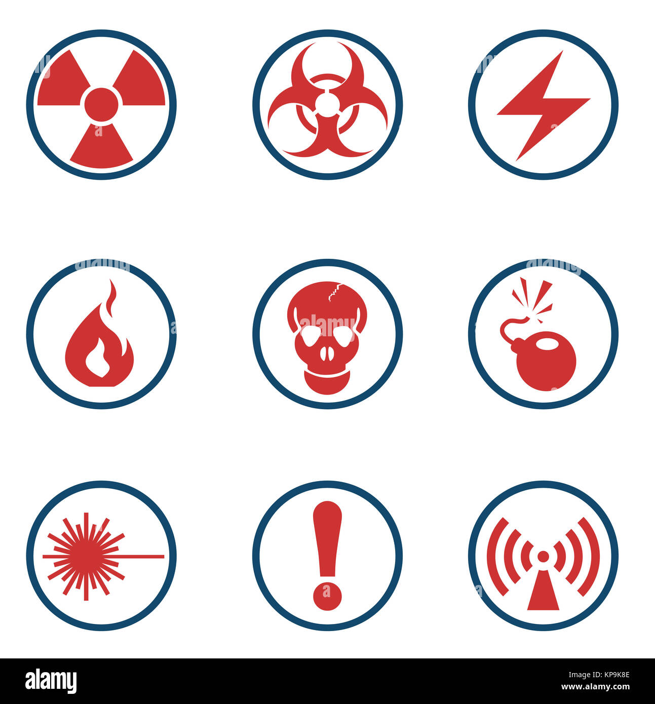 Vector radiation symbol icon Stock Photo Alamy