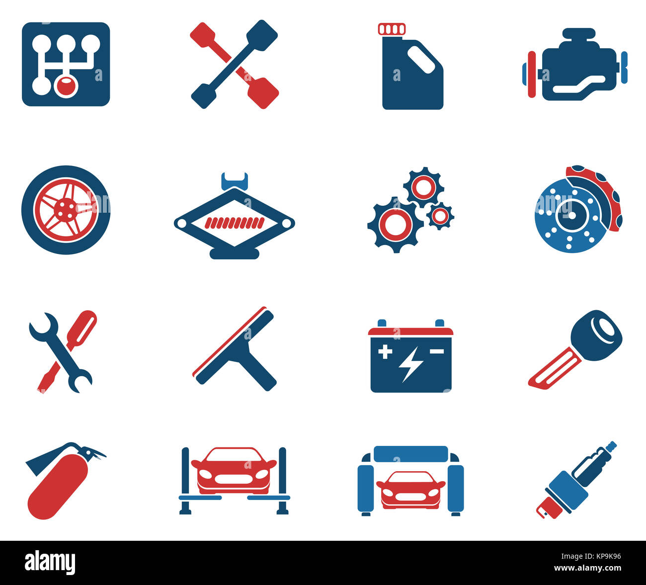 Auto Service Icons Stock Photo - Alamy