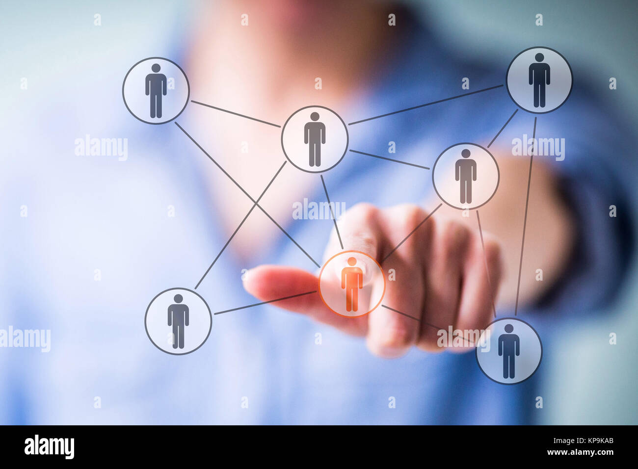 Conceptual image of network. Stock Photo