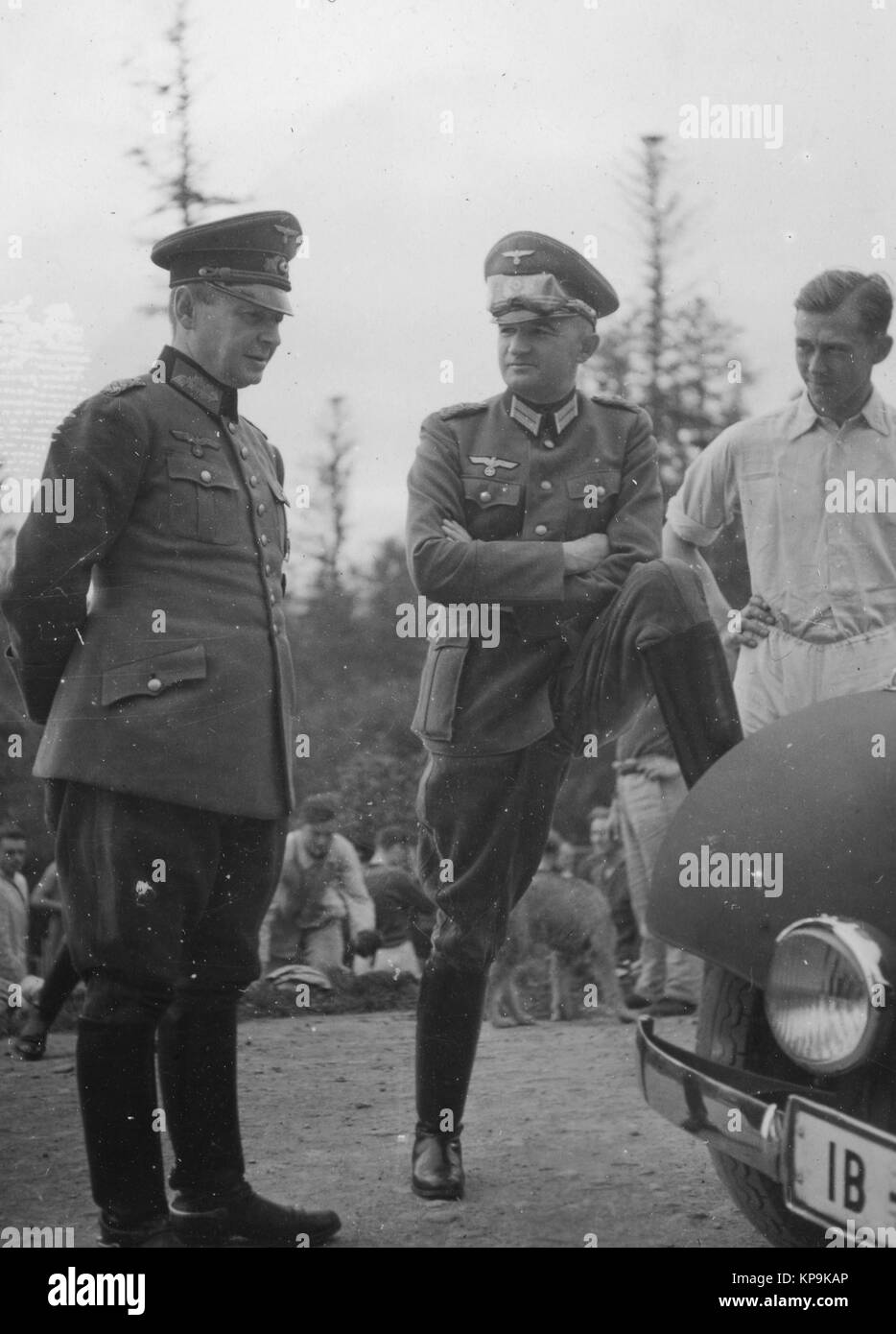 German General Knight Cross Holder German Cross Holder Wehrmacht Luftwaffe Waffen-SS Stock Photo