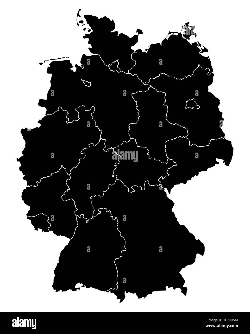 map of germany Stock Photo