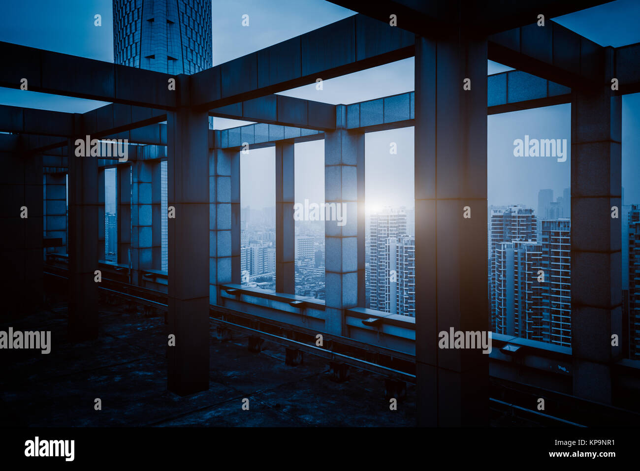 rooftop of the skyscraper in China Stock Photo - Alamy