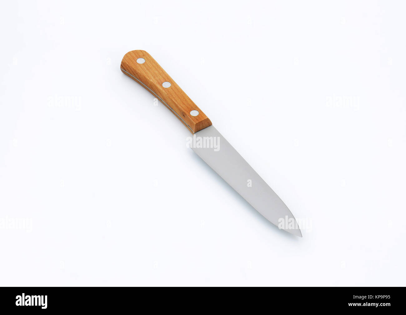 kitchen knife with wooden handle Stock Photo - Alamy