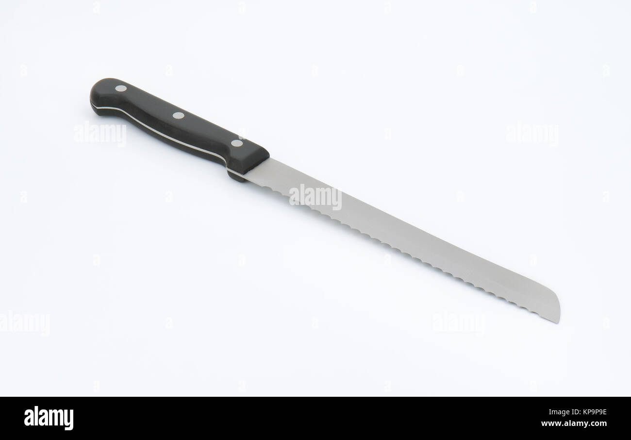 serrated bread knife Stock Photo Alamy