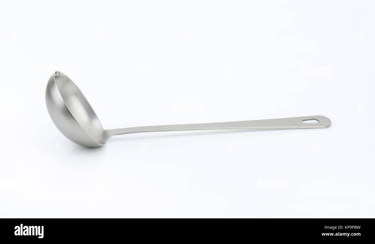metal soup ladle Stock Photo Alamy