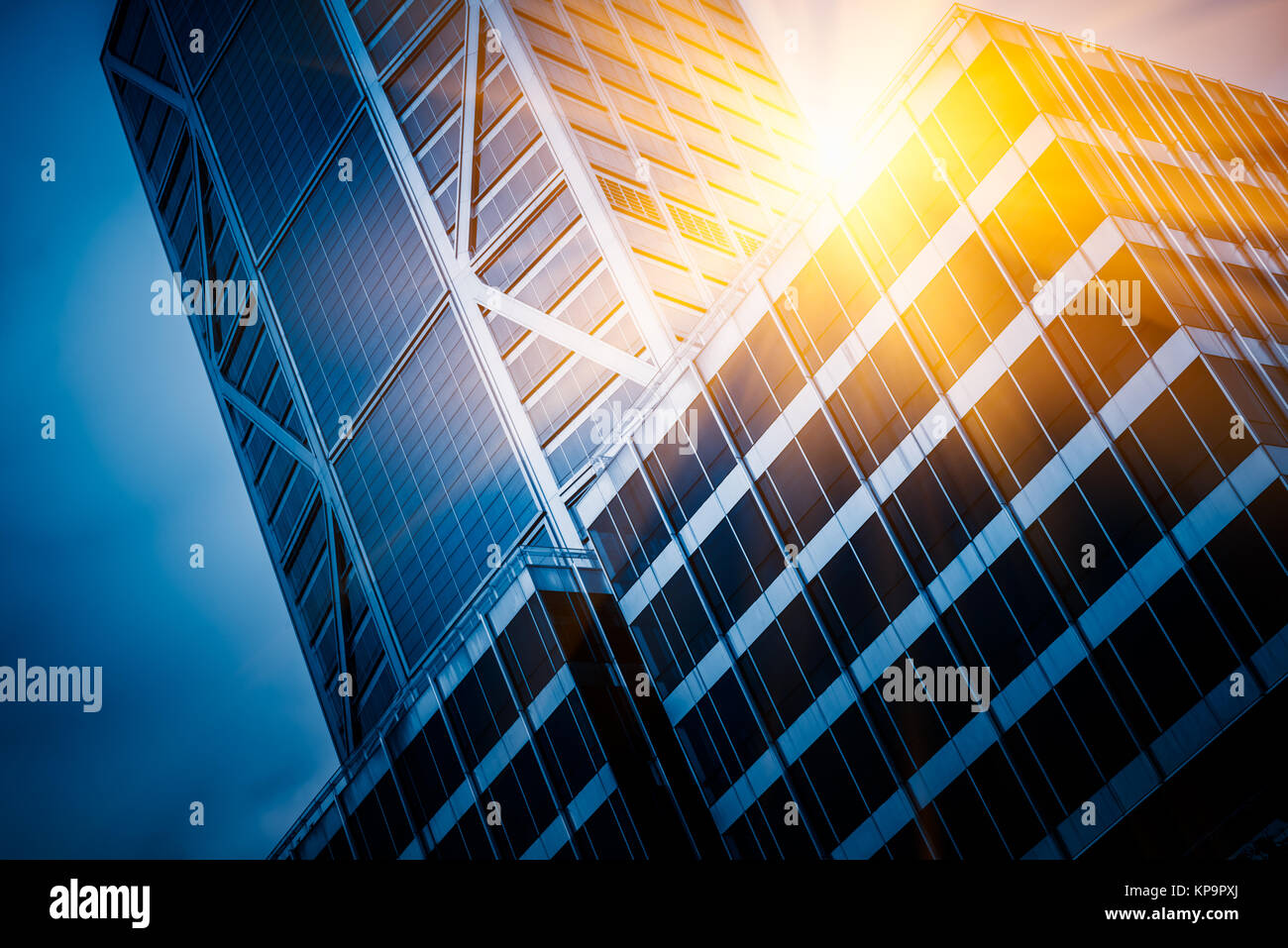 Skyscrapers from a low angle view in Shanghai,China Stock Photo - Alamy