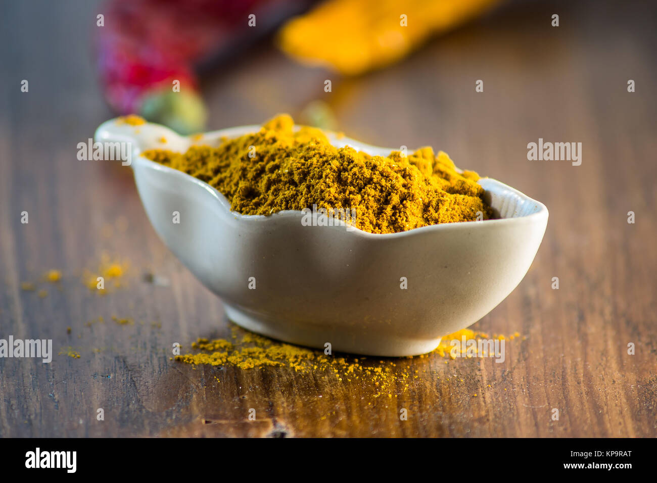 curry powder and chilli Stock Photo Alamy