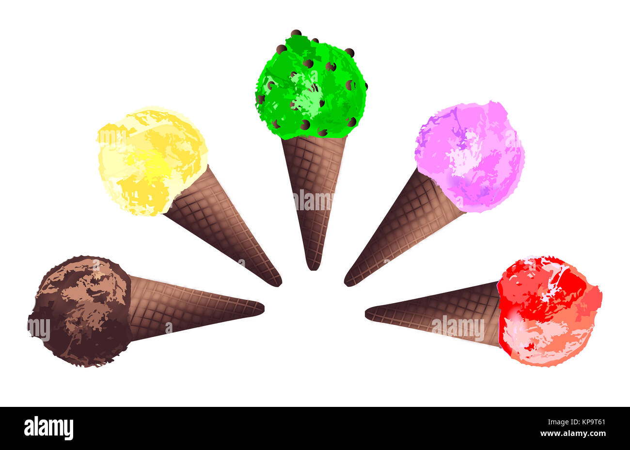 Ice Cream Fan Stock Photo Alamy