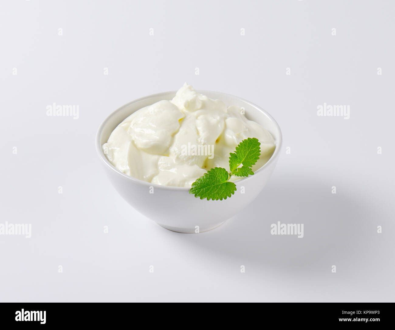 Thick Greek yogurt Stock Photo Alamy