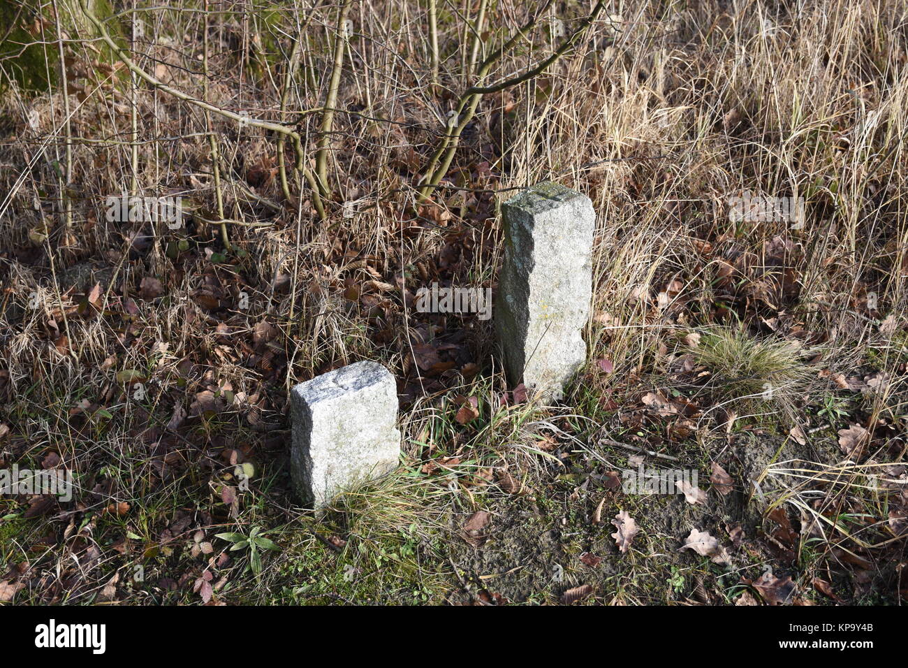 Â landmarks,basic boundary stone,marking Stock Photo