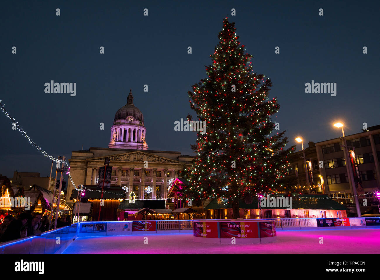 Ice Skating at the Winter Wonderland in the Old Market Square