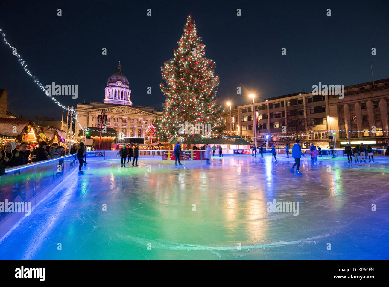 Ice Skating at the Winter Wonderland in the Old Market Square