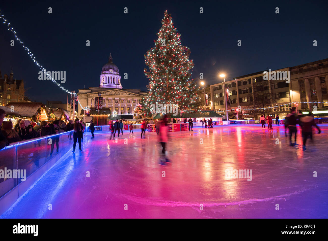 Ice Skating at the Winter Wonderland in the Old Market Square
