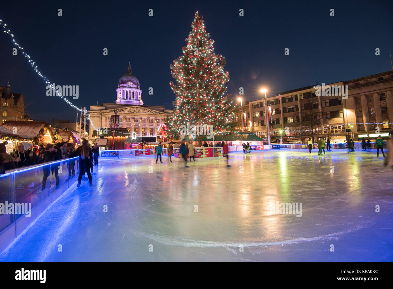 Ice Skating at the Winter Wonderland in the Old Market Square