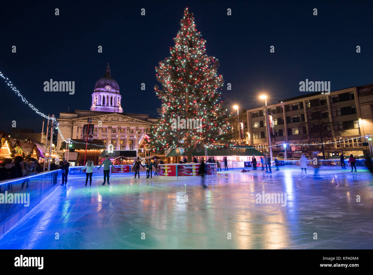 Ice Skating at the Winter Wonderland in the Old Market Square