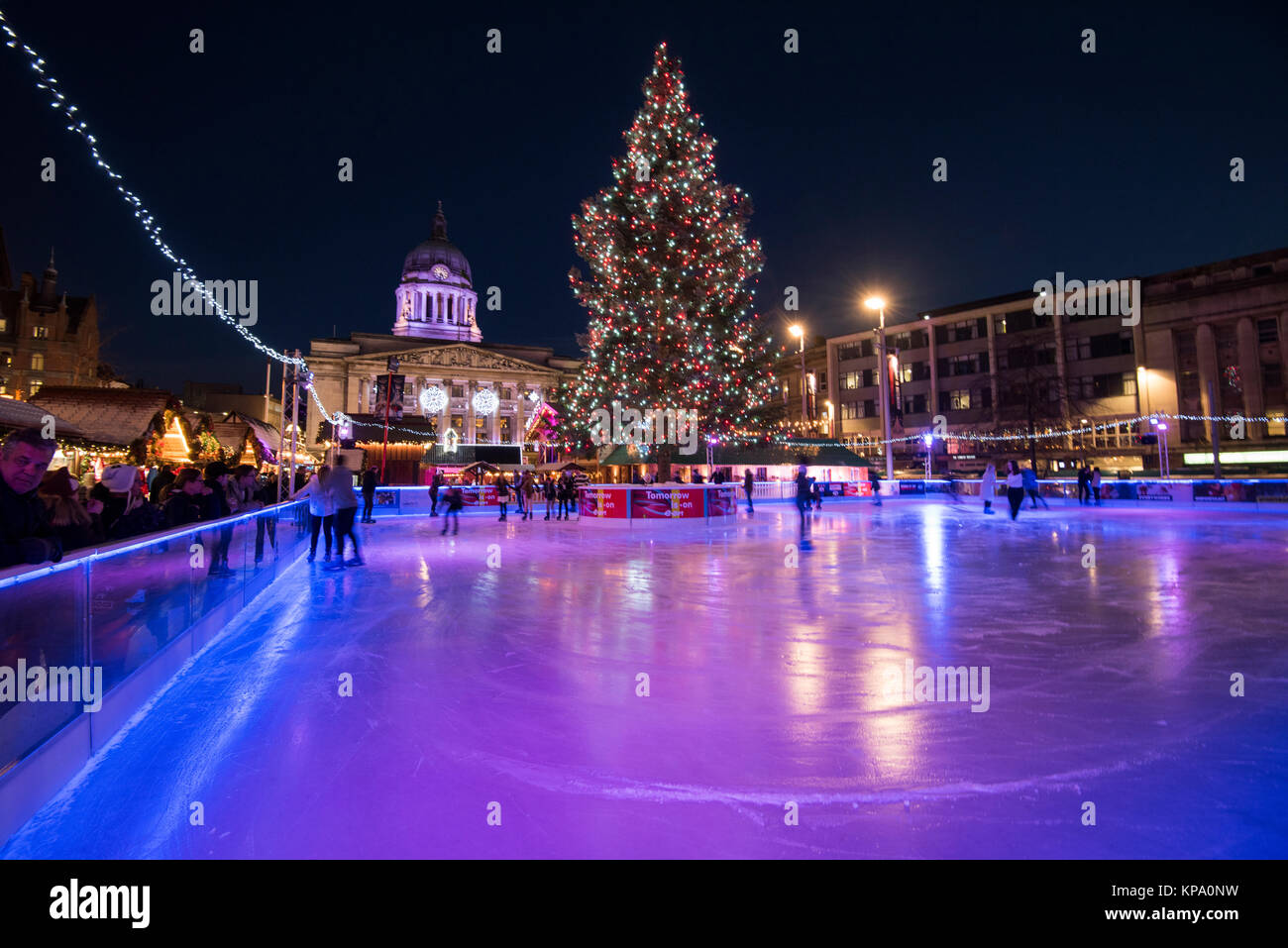 Ice Skating at the Winter Wonderland in the Old Market Square