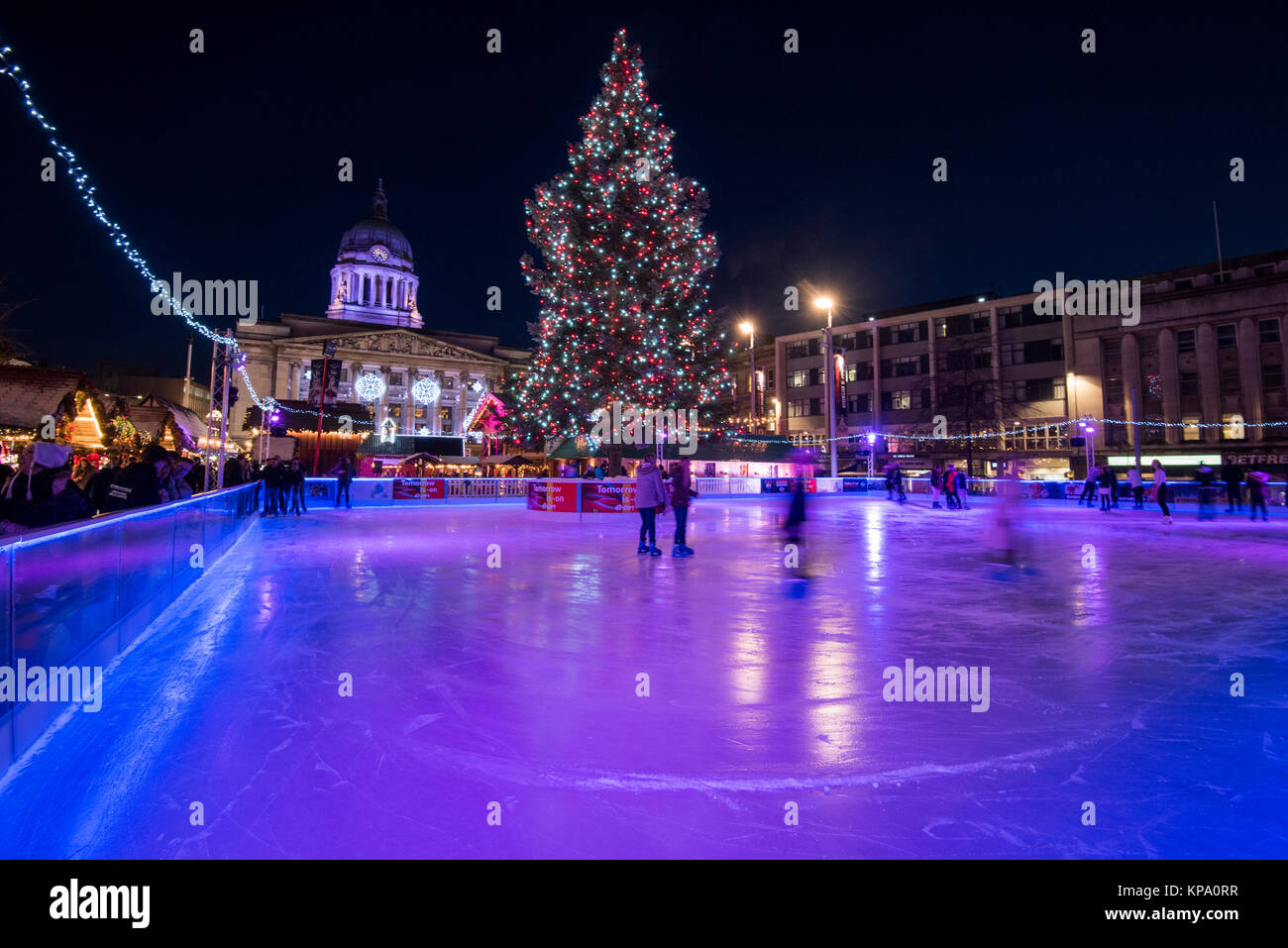 Ice Skating at the Winter Wonderland in the Old Market Square