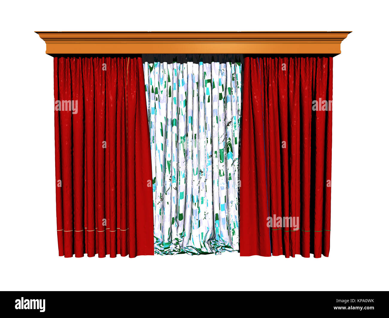 optional curtain Stock Photo