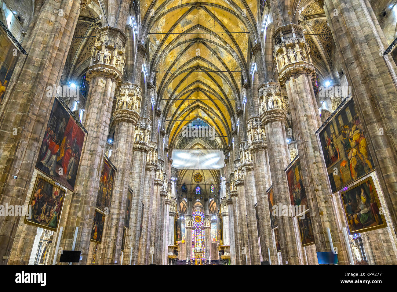 Interior Of Milan Cathedral Hi res Stock Photography And Images Alamy