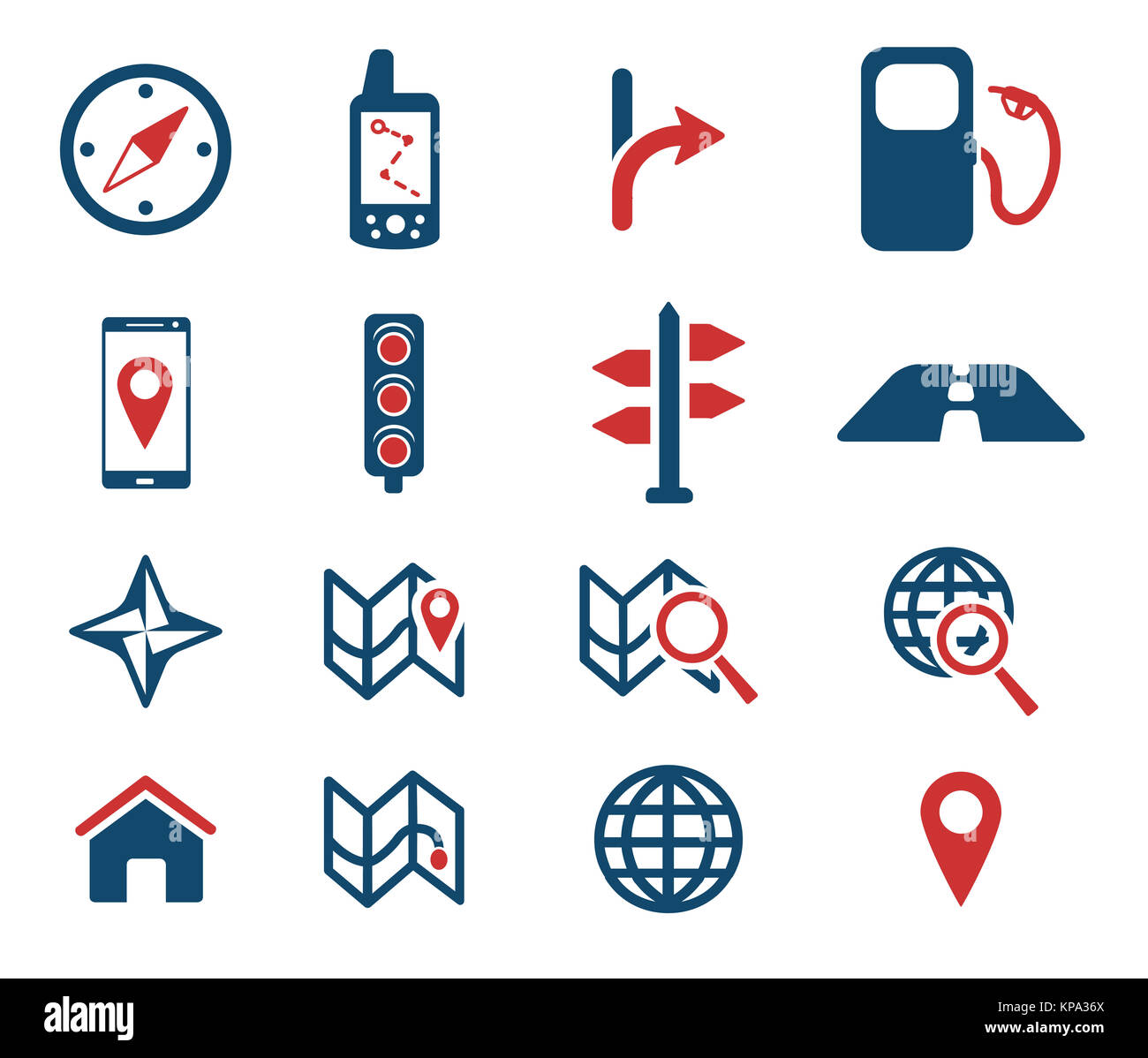 Navigation simply icons Stock Photo - Alamy