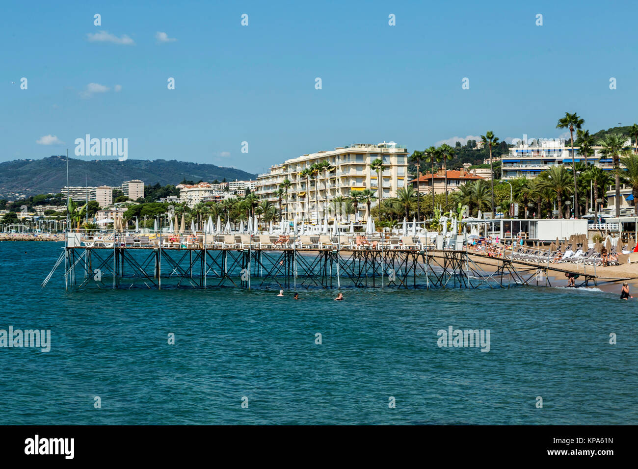 CANNES, FRANCE SEPTEMBER 9th, 2015. Cannes beaches are considered the