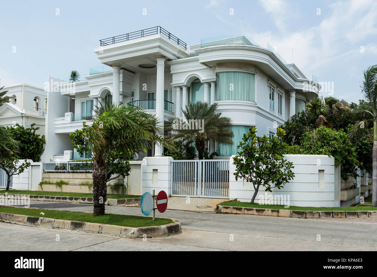 Luxury villas in the new part of Jakarta surrounded by beautiful greenery and the sea. INDONESIA