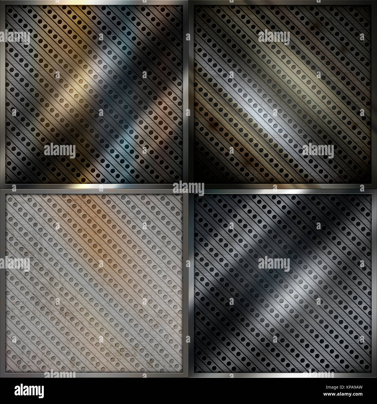 Spotty and rusty metal mesh backgrounds for the design Stock Photo - Alamy