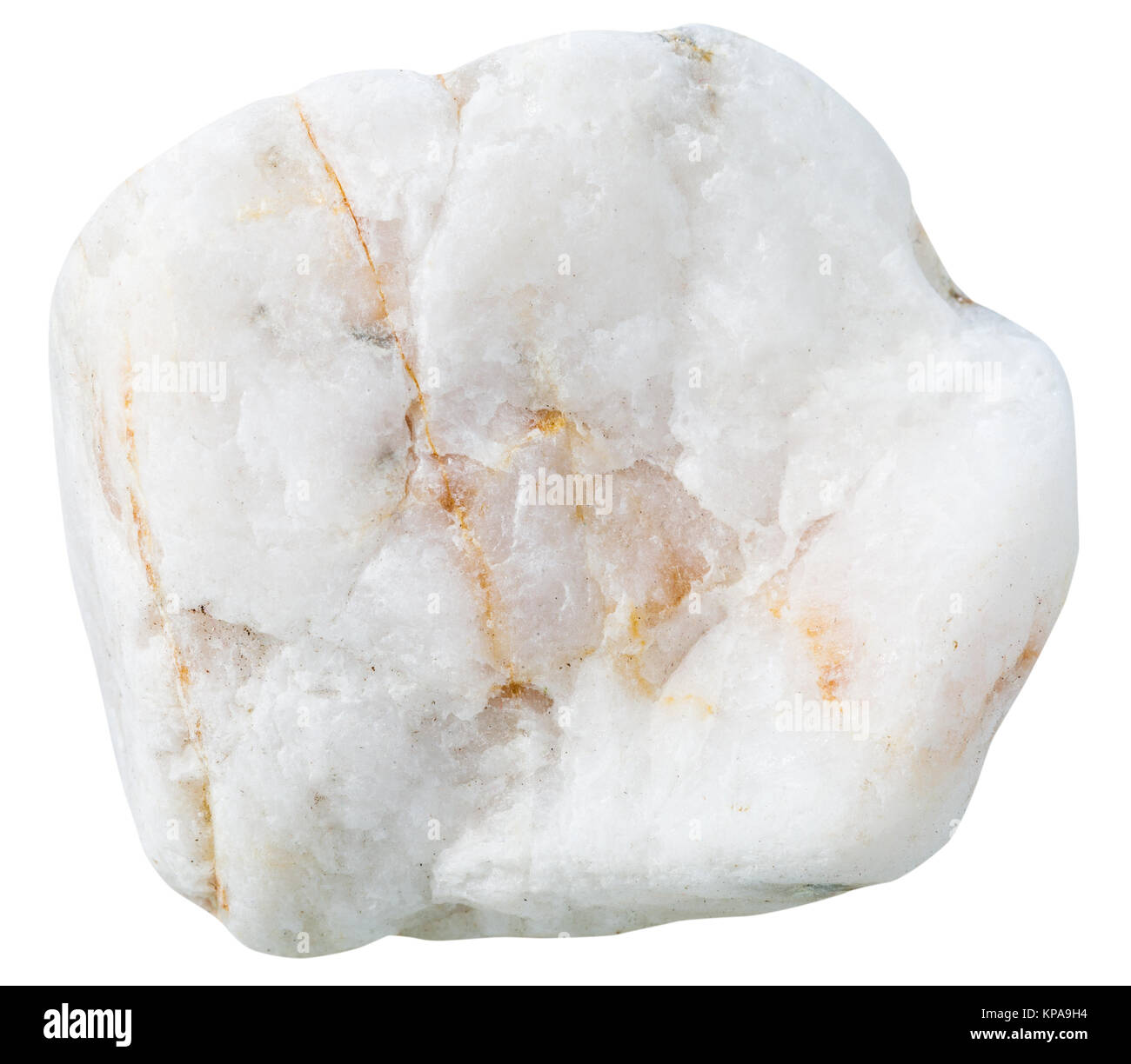 pebble from white marble natural mineral stone Stock Photo Alamy
