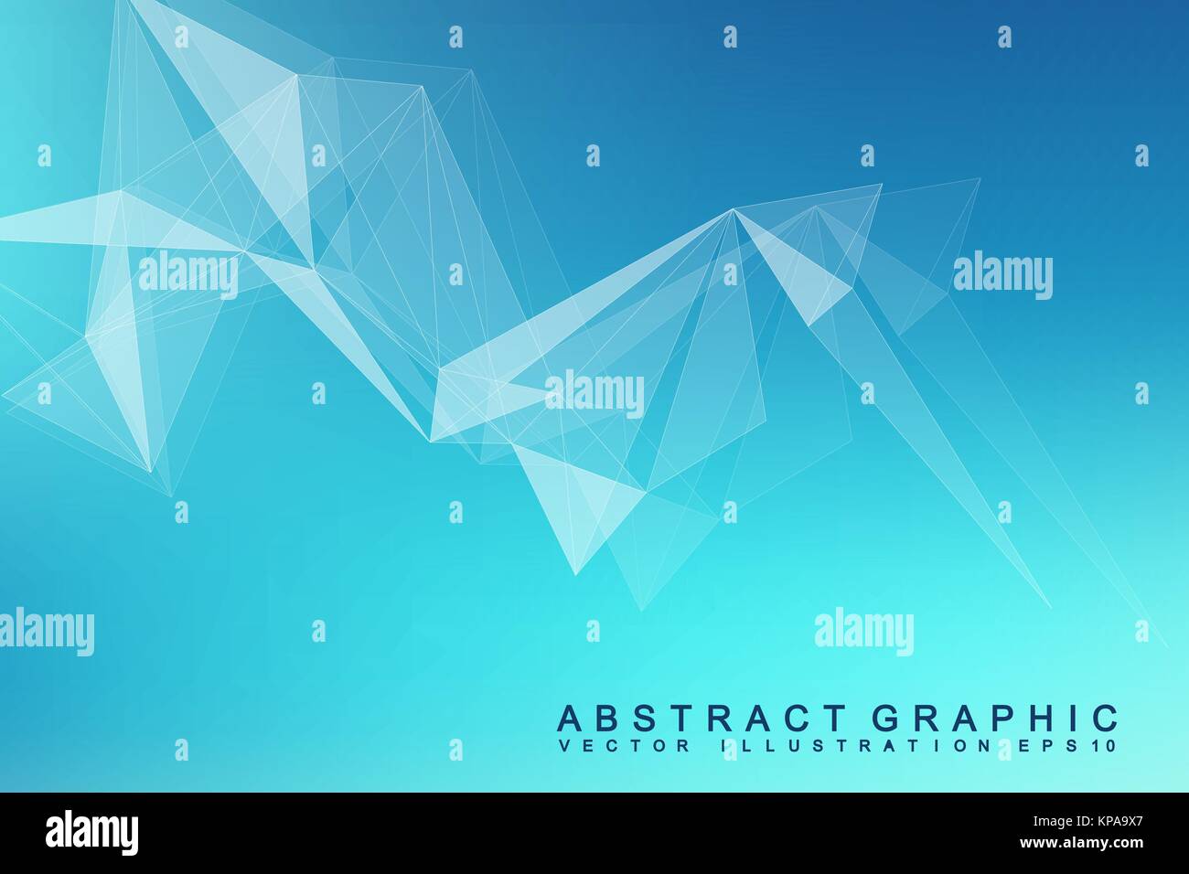 Futuristic background communication, globalization. Lines and dots connected to Science fiction scene. Modern vector template for your design Stock Vector